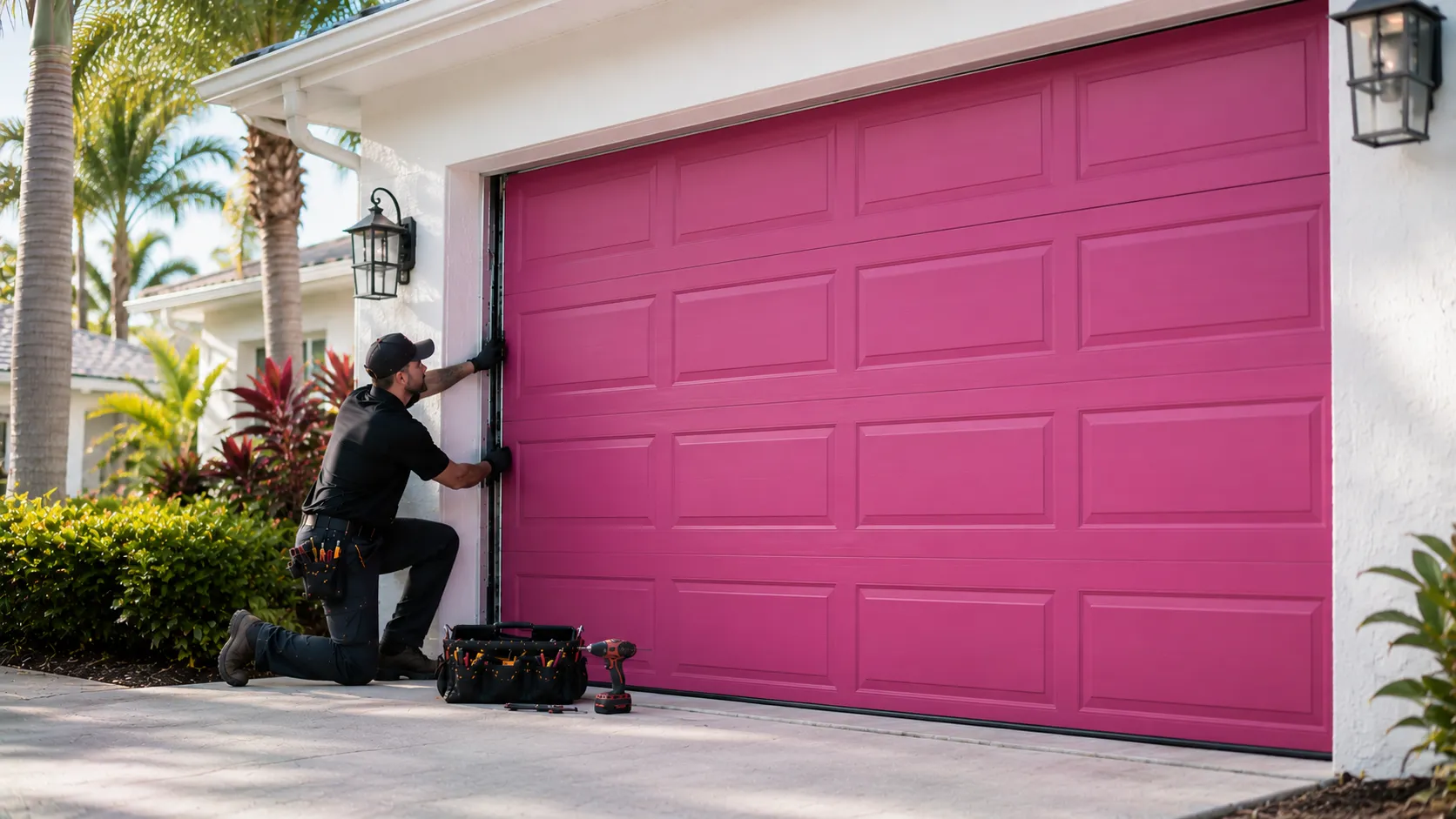 Tell us what’s wrong - Weatherford garage door service