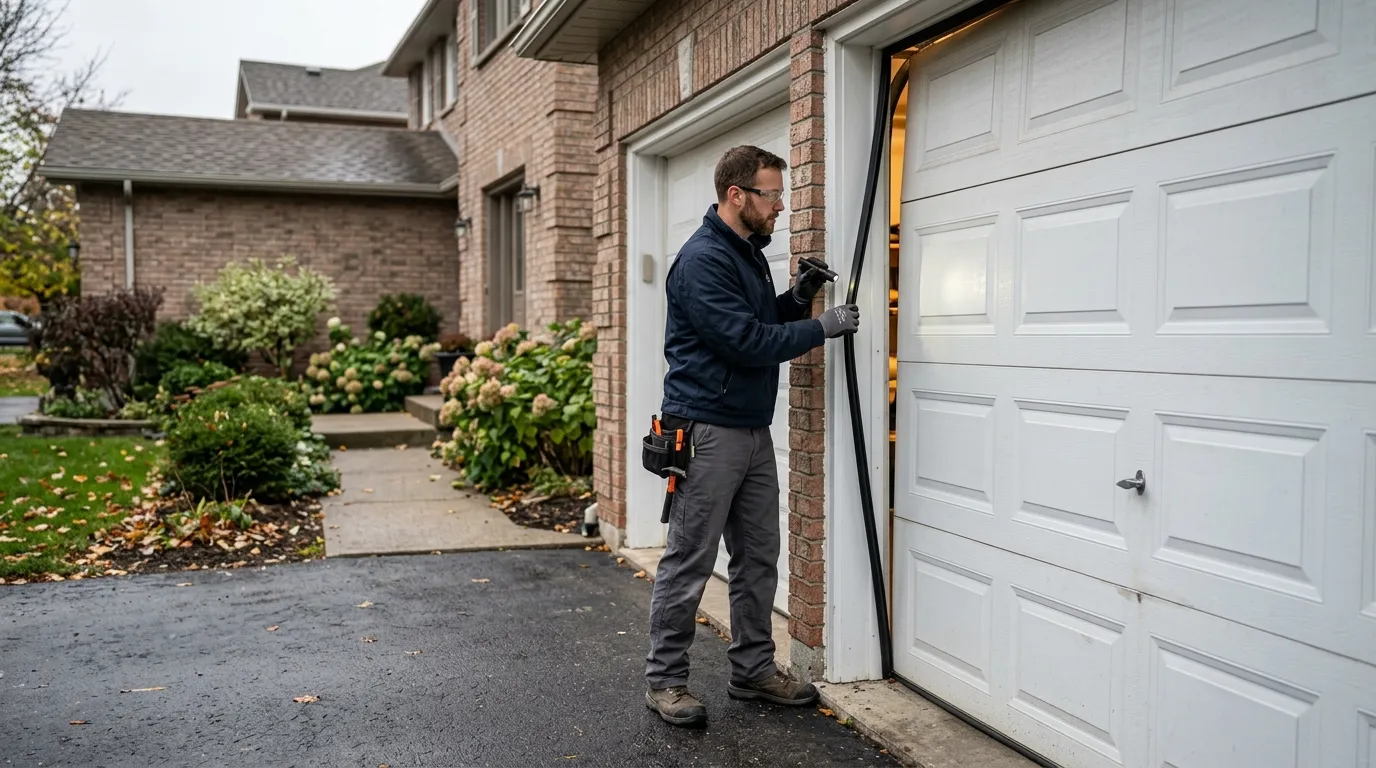 Repaired & tested - Weatherford garage door service