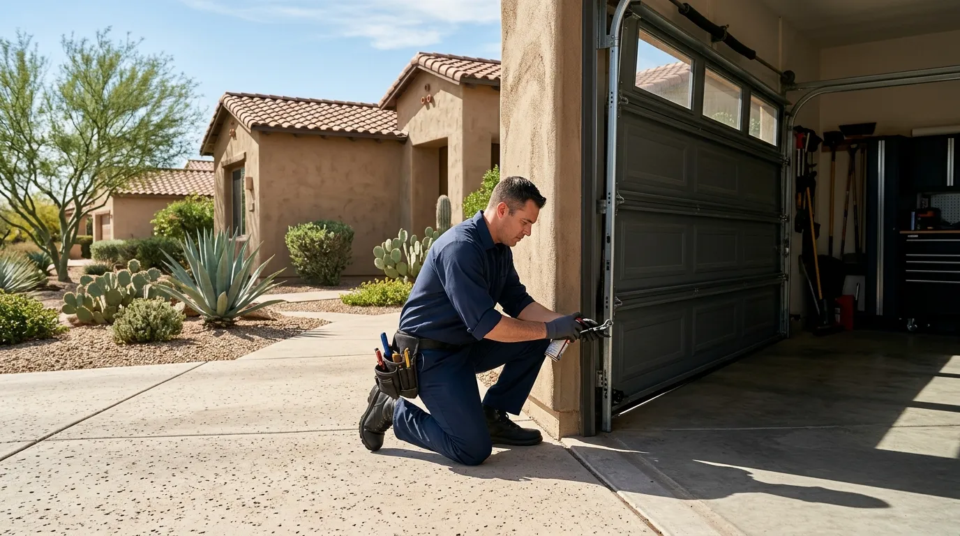Repaired & tested - Weatherford garage door service