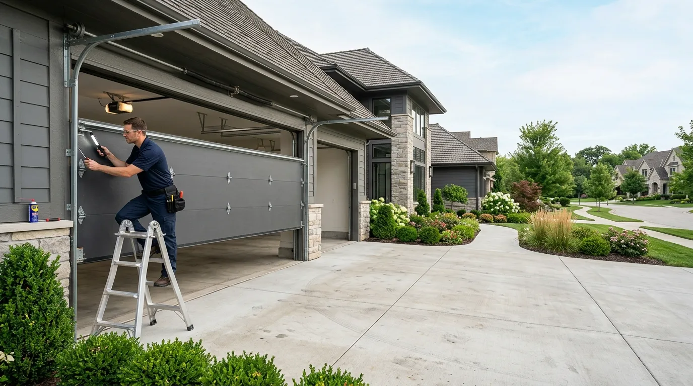 Repaired & tested - Weatherford garage door service
