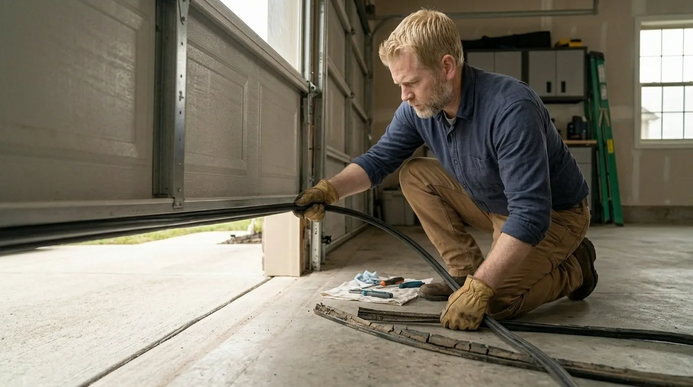 Repaired & tested - Weatherford garage door service