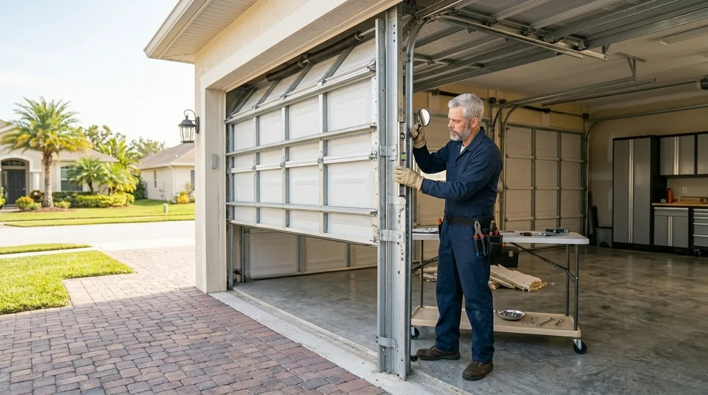 Repaired & tested - Weatherford garage door service