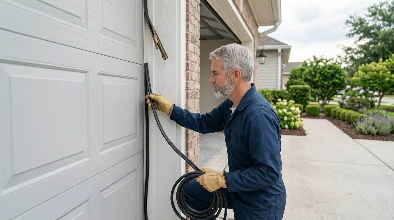 Repaired & tested - Weatherford garage door service
