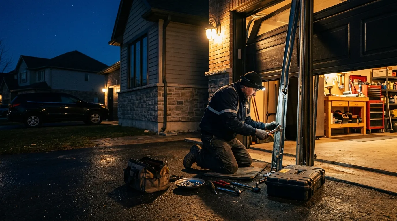 Repaired & tested - Weatherford garage door service