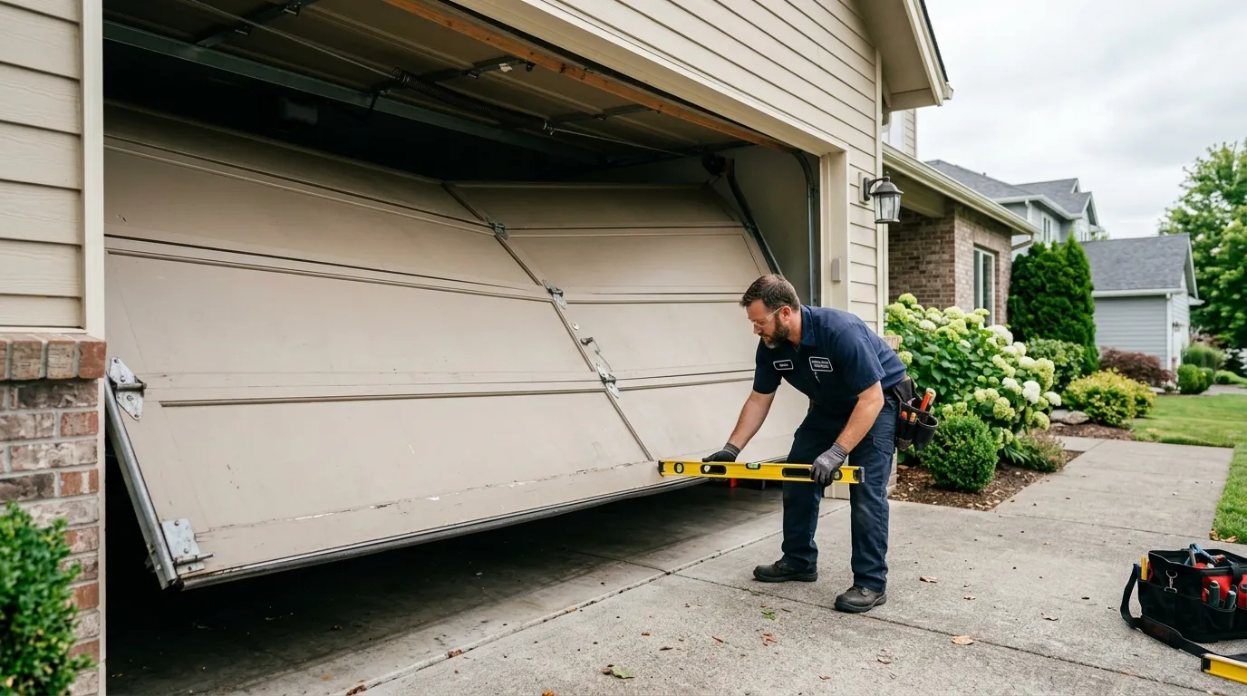 Repaired & tested - Weatherford garage door service