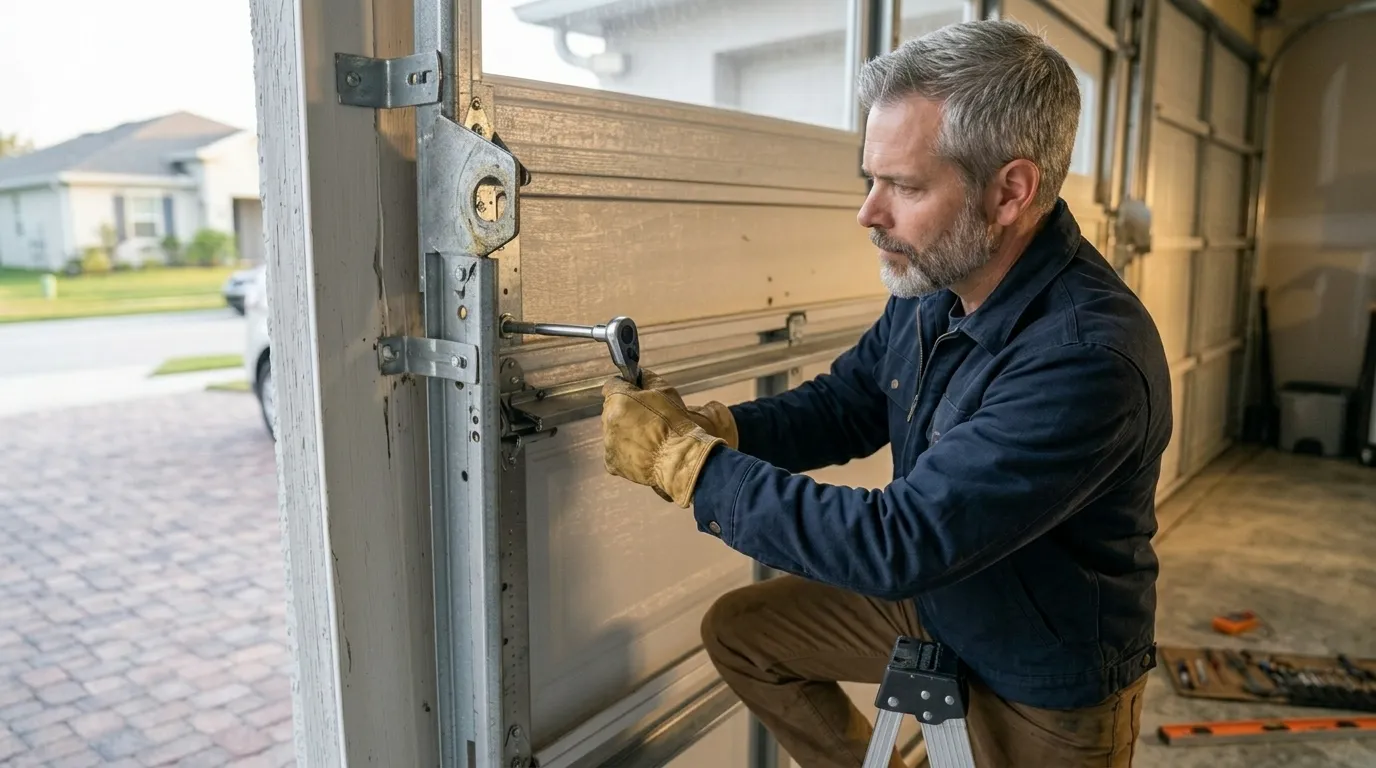 Repaired & tested - Weatherford garage door service