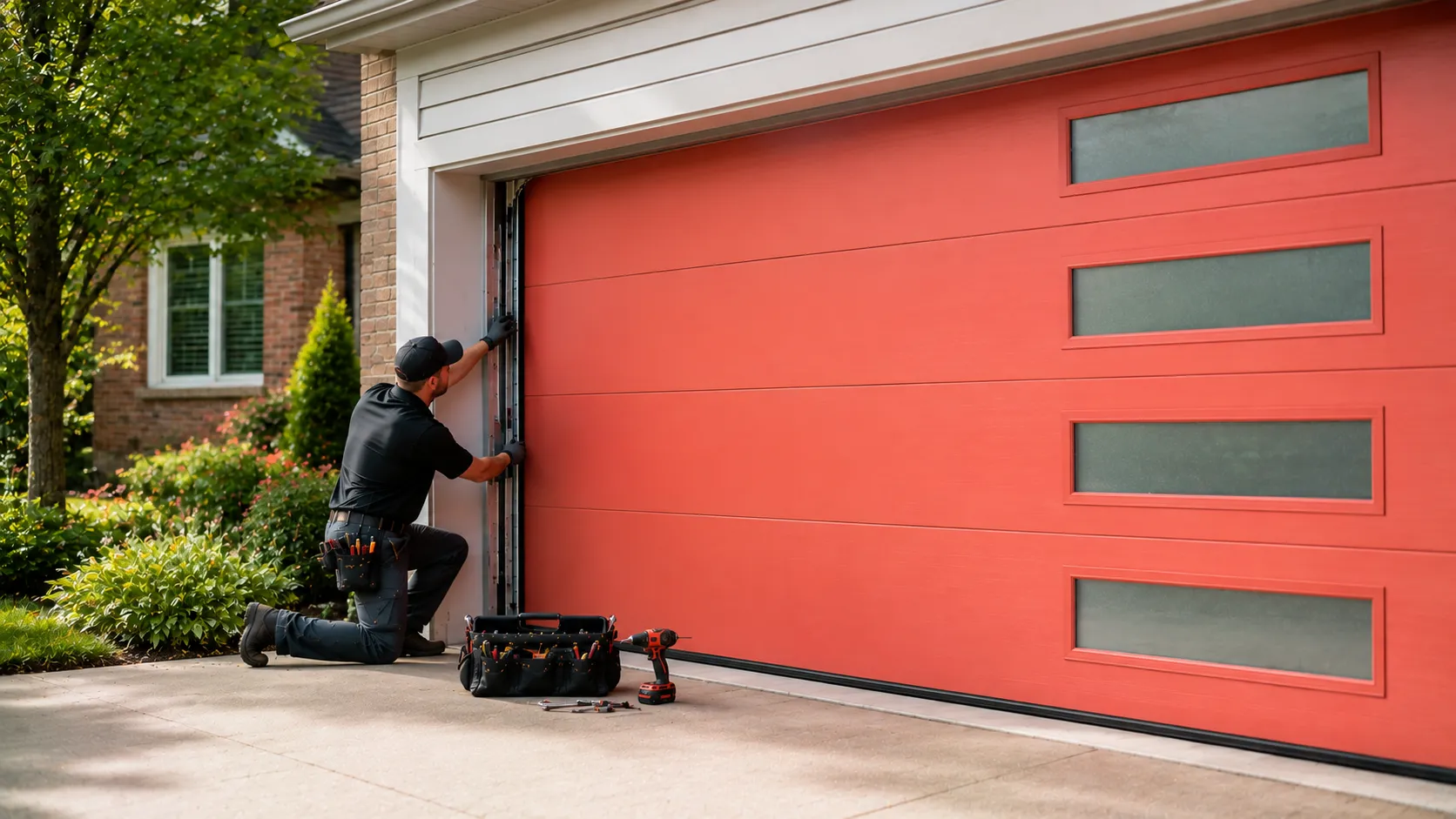 Garage Door Roller Replacement in Hudson Oaks