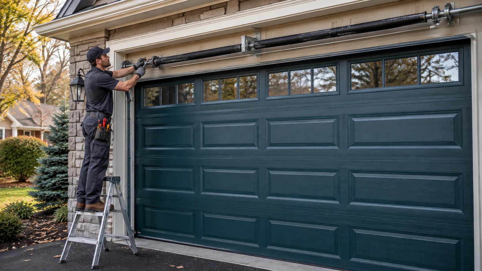 Cable Repair for Willow Park's Newer Double Doors