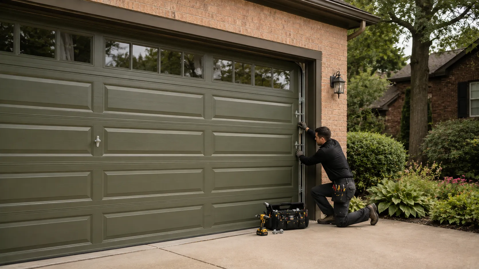 Garage door guides for Weatherford homeowners